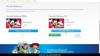 Combining Disney Gift Cards