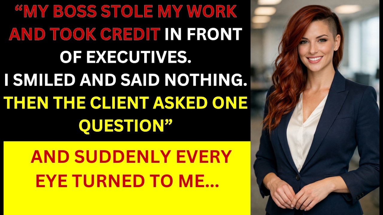 my boss stole my project and took the credit -until the client refused to work with anyone but me