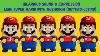 THE MOST HILARIOUS SOUNDS & EXPRESSIONS of LEGO SUPER MARIO | SIX FUNNY ways to lose MUSHROOM Resimi