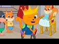 Cats Family in English - Prince competition Cartoon for Kids