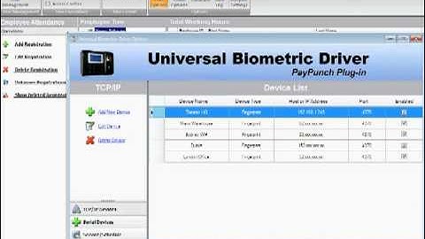 How to set up a biometric time clock for PayPunch Time and Attendance System