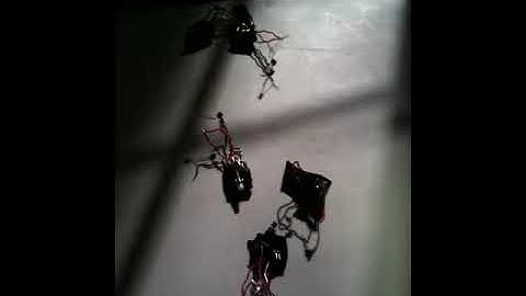 solar triggered bristlebots