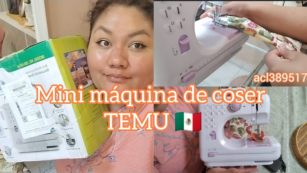 Unboxing y probando mini máquina de coser ✂️✨ | Colaboración con TEMU 