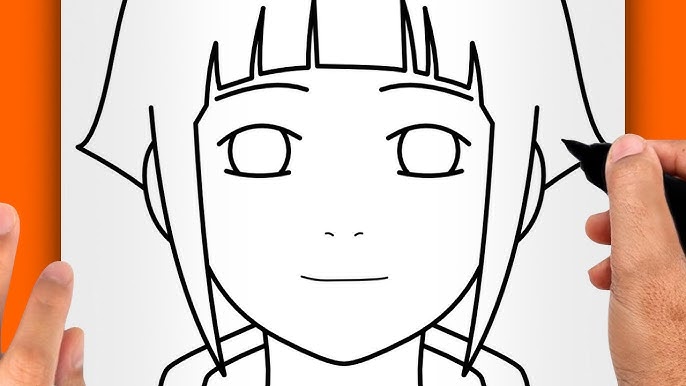 ESBOÇO - Hinata Hyuga #naruto #drawing #boruto #howtodrawanime #howtod