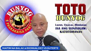 MAITIM NA BALAK ni RIOMUALDEZ VS DUTERTE; ROBIN PA-EPAL