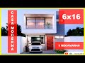 🔴 CASA  DE 6X16 METROS 🏡PERFECTA Y MODERNA CON 3 DORMITORIOS / LA MEJOR DISTRIBUCIÓN!