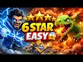 Electro Fire Wizard + Baby Dragon OP Attack 😱 Easy 6 Star | Builder Base