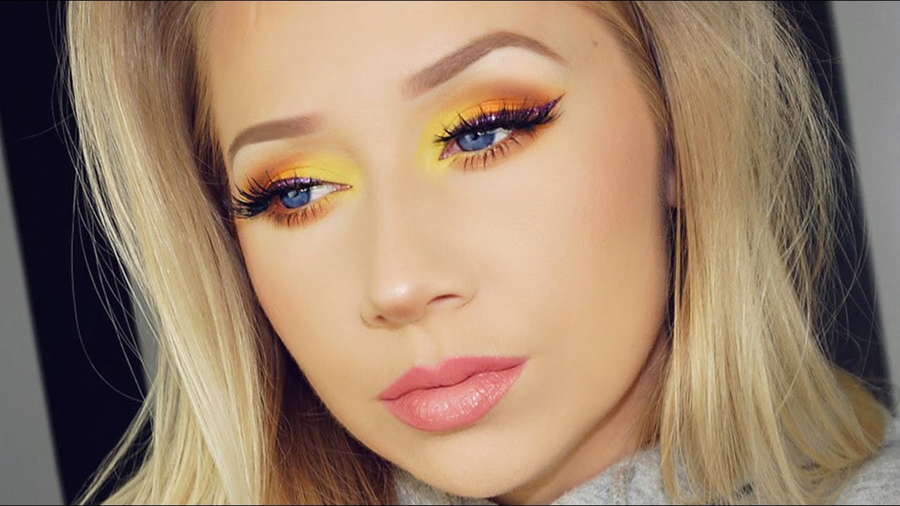 Sunset Eyeshadow Makeup Tutorial TheBeautyVault YouTube