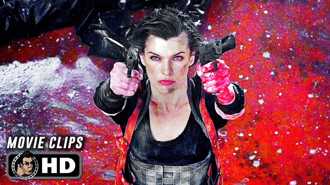 RESIDENT EVIL: RETRIBUTION CLIP COMPILATION (2012) Sci-Fi, Milla Jovovich