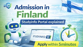 Admissions in Finland I Studyinfo I Autumn Intake 2026