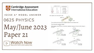IGCSE Physics Paper 21 - May/June 2023 - 0625/21/M/J/23 SOLVED screenshot 5