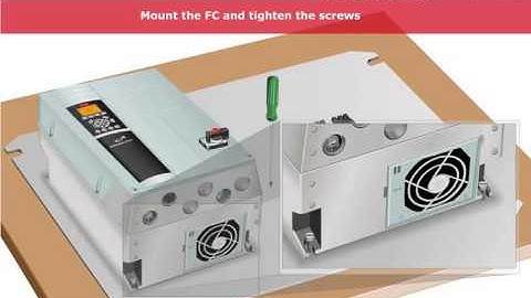 Danfoss Frequency Converter(Inverter) Lesson 03, FC300 IP55 - installation and connection
