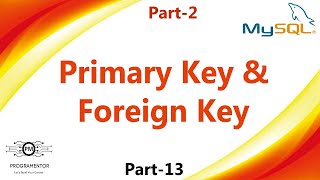 13 | Primary Key And Foreign Key In MySQL | Primary Key | Foreign Key | Part-2 (Hindi/Urdu)