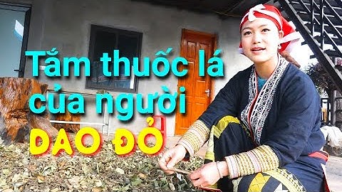 Tắm thuốc lá của người Dao Đỏ ở Lao Chải Tả Van (Sapa)