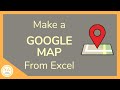 How to Make a Google Map from Excel - Tutorial 📍🗺️