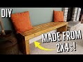 How to Build a 2x4 Wooden Bench for CHEAP