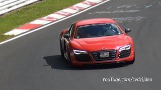 Audi R8 E-tron Testing on the Nurburgring