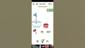 brain out level 101 fill the bucket
