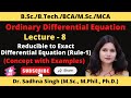 Reducible to Exact Differential Equation(Rule=1) || Concept with Examples