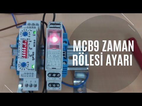 MCB9 ZAMAN RÖLESİ ER VE EM MODU ÇEKMEDE GECİKMELİ  VE BIRAKMADA GECİKMELİ AYARI NASIL YAPILIR TİMER