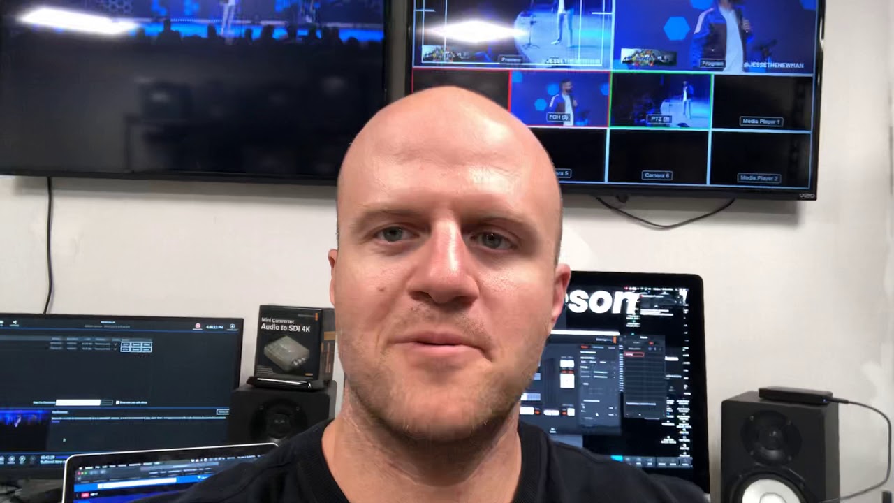 Behind the scenes tour of live stream booth!