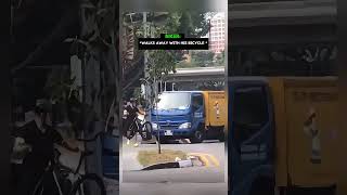 Road Raging Truck Driver Messed With The Wrong Cyclist