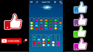 Ball Sort Puzzle Level 121 Color Sorting Games Level 121
