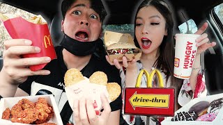 24 HOURS of Eating Drive Thru Foods (and letting people decide)