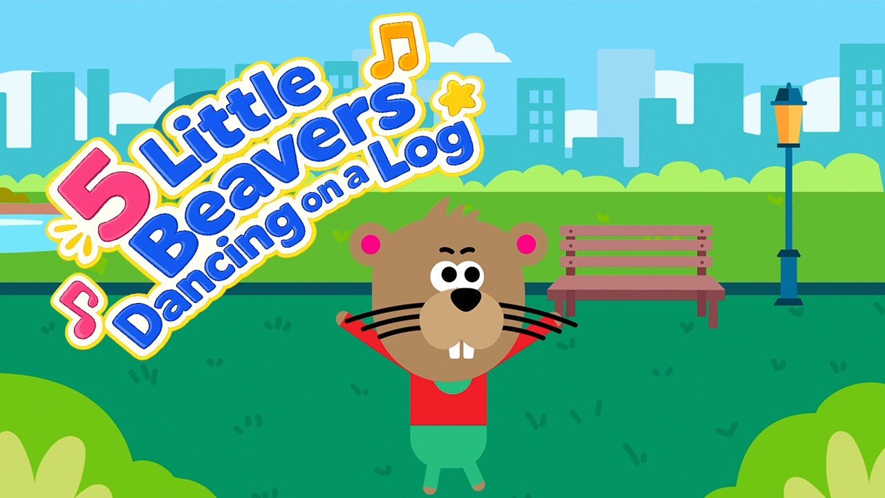 🪵 5 Little Beavers Dancing on a Log! 🎶🐻 - YouTube