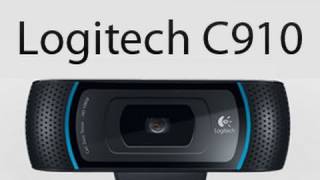 Logitech C910 HD Webcam Unboxing and Video Test