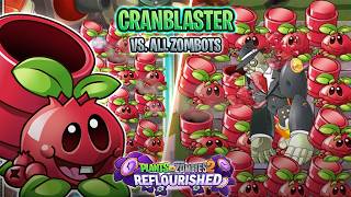 🥏NEW PLANT! Cranblaster vs. ALL ZOMBOTS 🥏 | PvZ 2: Reflourished