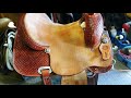 How to Break in a new Saddle with conditioning and Turning out the stirrups