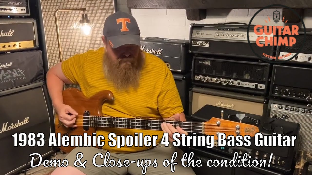 1983 Alembic Spoiler 4 String Bass Guitar | Guitar Chimp