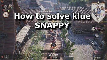 MK1 Invasions - How to solve klue SNAPPY in Sun Do Festival mesa