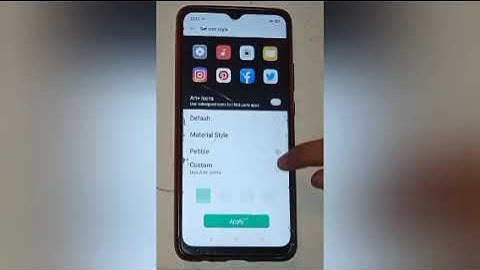 How to change icon style in oppo a57,change icon style setting
