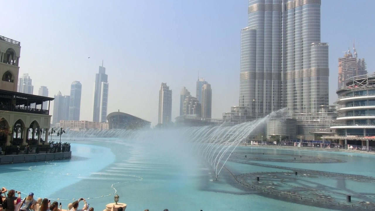 Dubai Mall Fountain show（daytime） YouTube