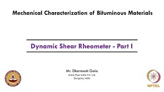 Dynamic Shear Rheometer - Part I