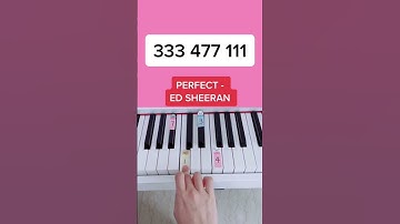 Thumbnail of Perfect - Ed Sheeran (Piano Tutorial) #perfectpiano #perfectpianotutorial #edsheeranperfect