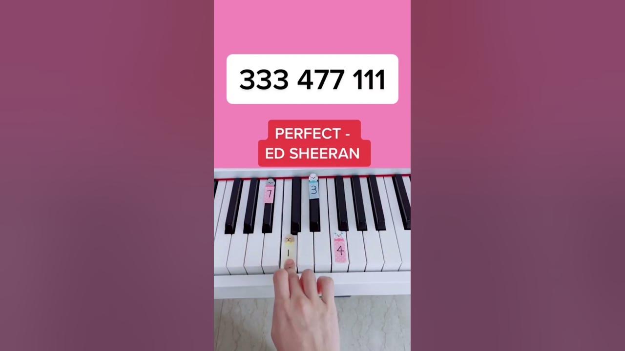 Perfect - Ed Sheeran (Piano Tutorial) #perfectpiano #perfectpianotutorial #edsheeranperfect