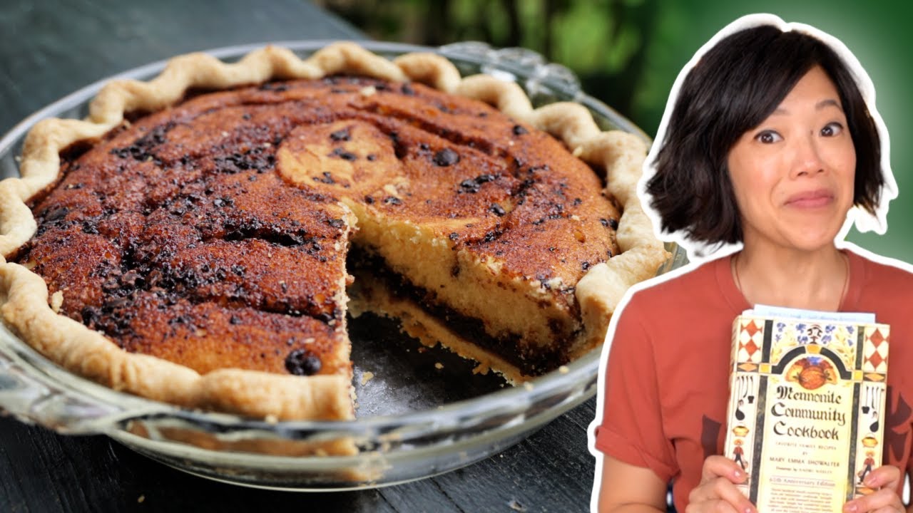 Mennonite FUNNY CAKE PIE -- layers MAGICALLY reverse while baking | emmymade