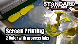 Screen Printing 2 Color Process Inks