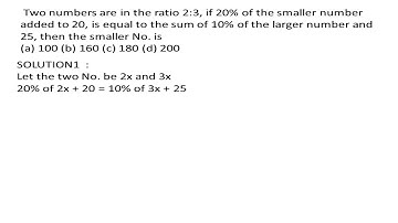 Two numbers are in the ration 2:3