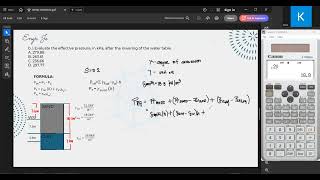 Part II – Effective Stress Problem Clay Beneath Sand with Dropping Water Table  CE Board Exam Review