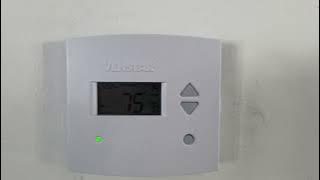My Venstar T1700 1 Day Programmable Thermostat Switching From Day To Evening Set Temperatures
