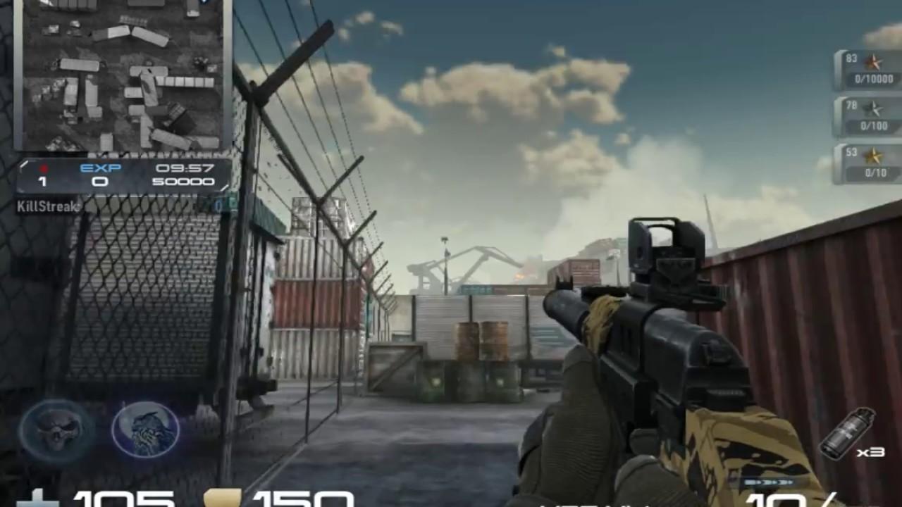 100 Double kill with sniper on bay 5 Contract Wars