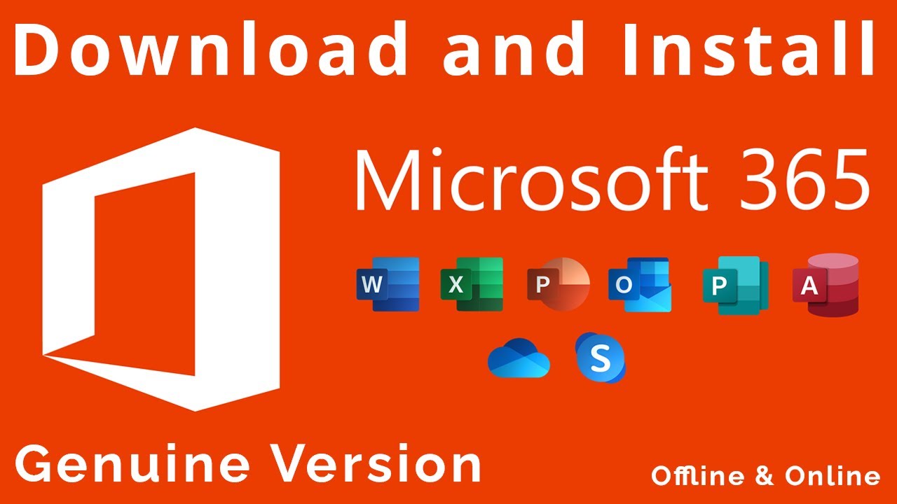 How to Download and Install Microsoft Office 365 - Offline Iso Available -  YouTube