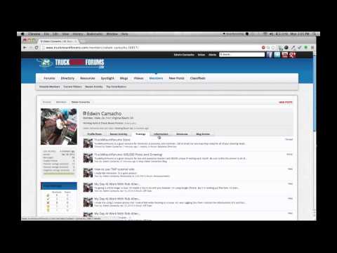 How to create a Personal Profile for a forum  (TMF)