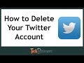 How to Permanently Delete Your Twitter Account - YouTube