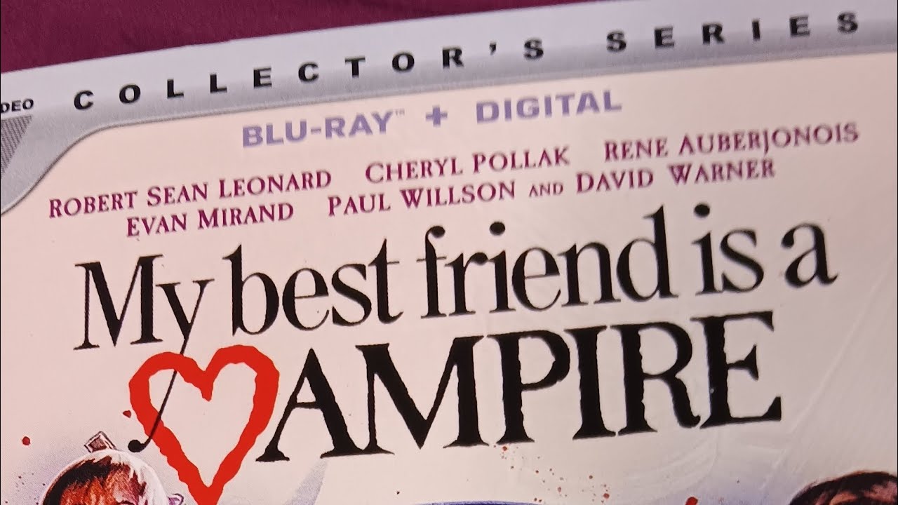 My Best Friend is a Vampire Bluray Review YouTube