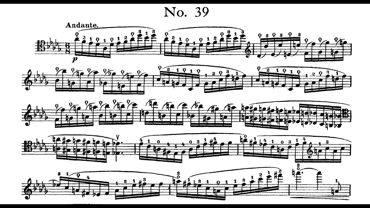 David Popper - Op.73, Étude No.39 Hohe Schule des Violoncello-Spiels